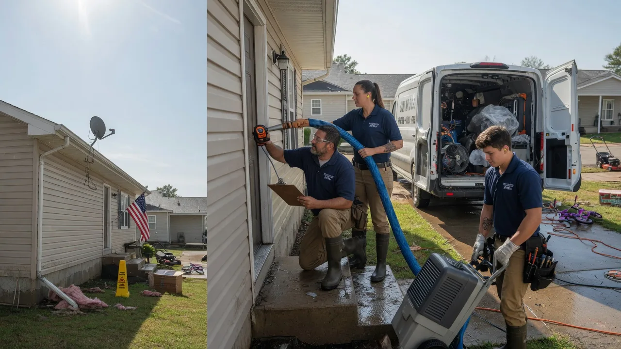 Ceiling Water Damage Restoration in Waterproof, LA near me